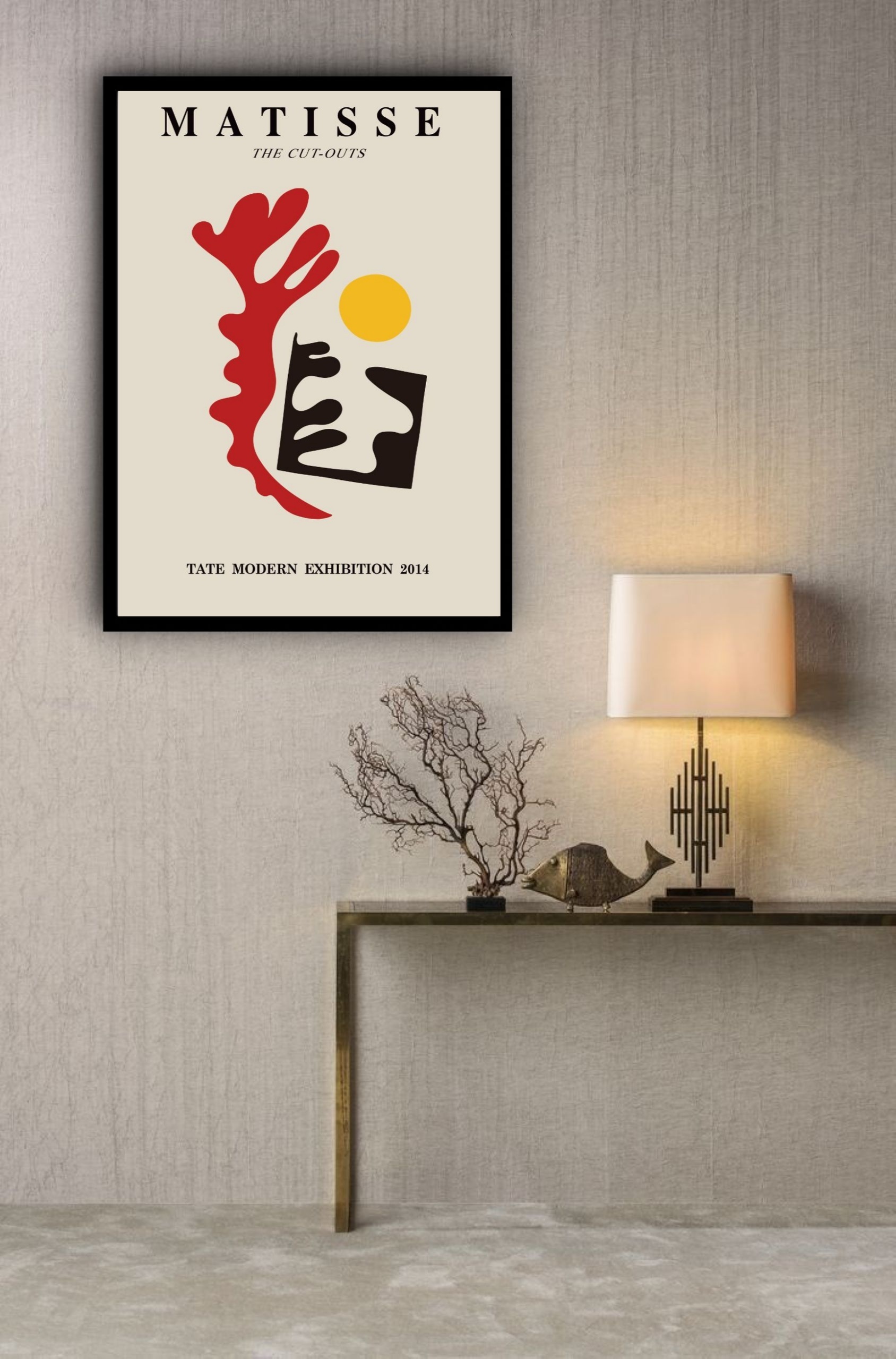 Quadro Decorativo Matisse Abstrato - 70x50 cm