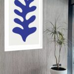 Quadro Decorativo Matisse Azul Coral - 70x50 cm