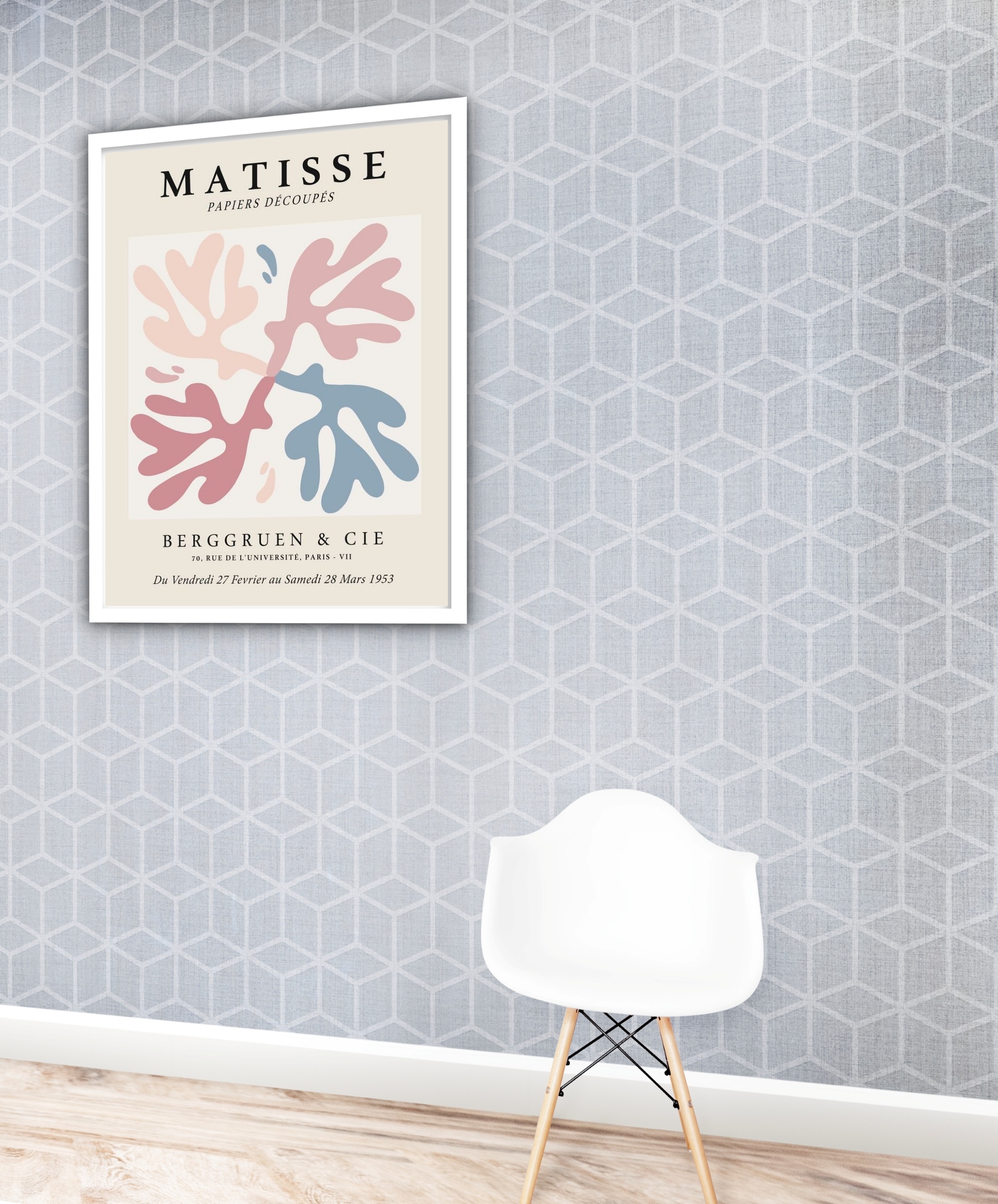 Quadro Decorativo Matisse Berggruen Coral - 70x50 cm