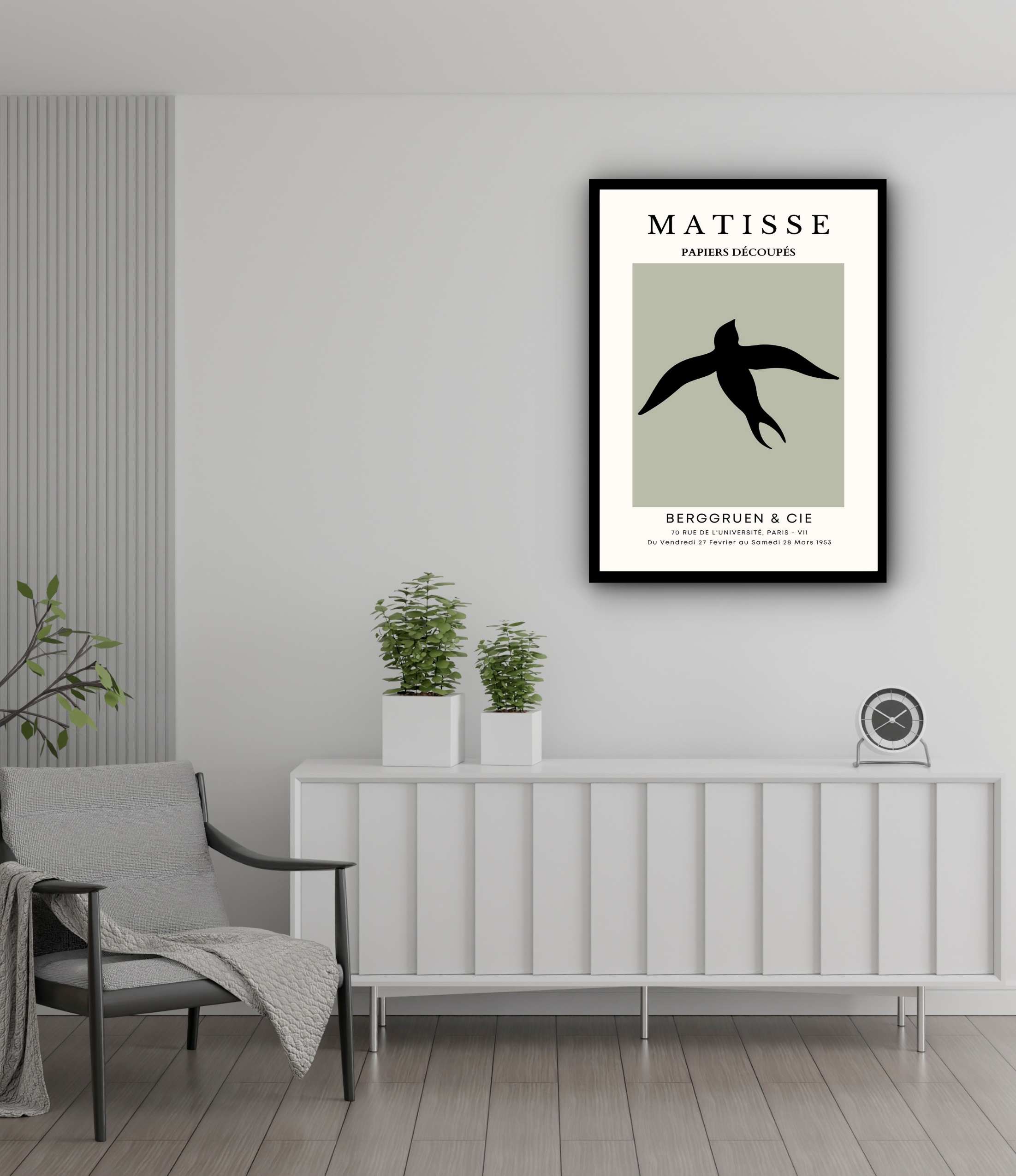 Quadro Decorativo Matisse Bird - 70x50 cm