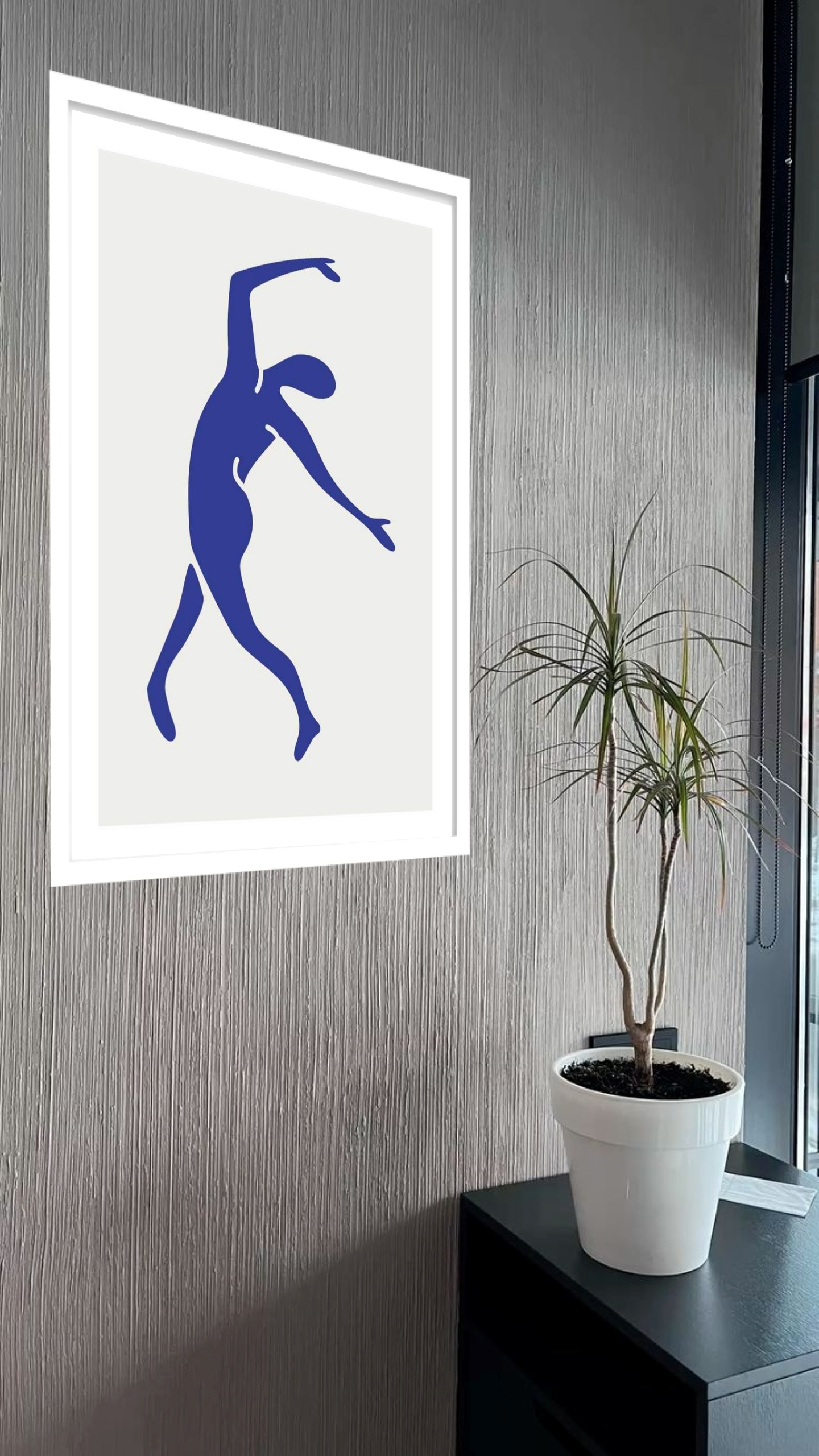 Quadro Decorativo Matisse Blue Nudes Dance - 70x50 cm