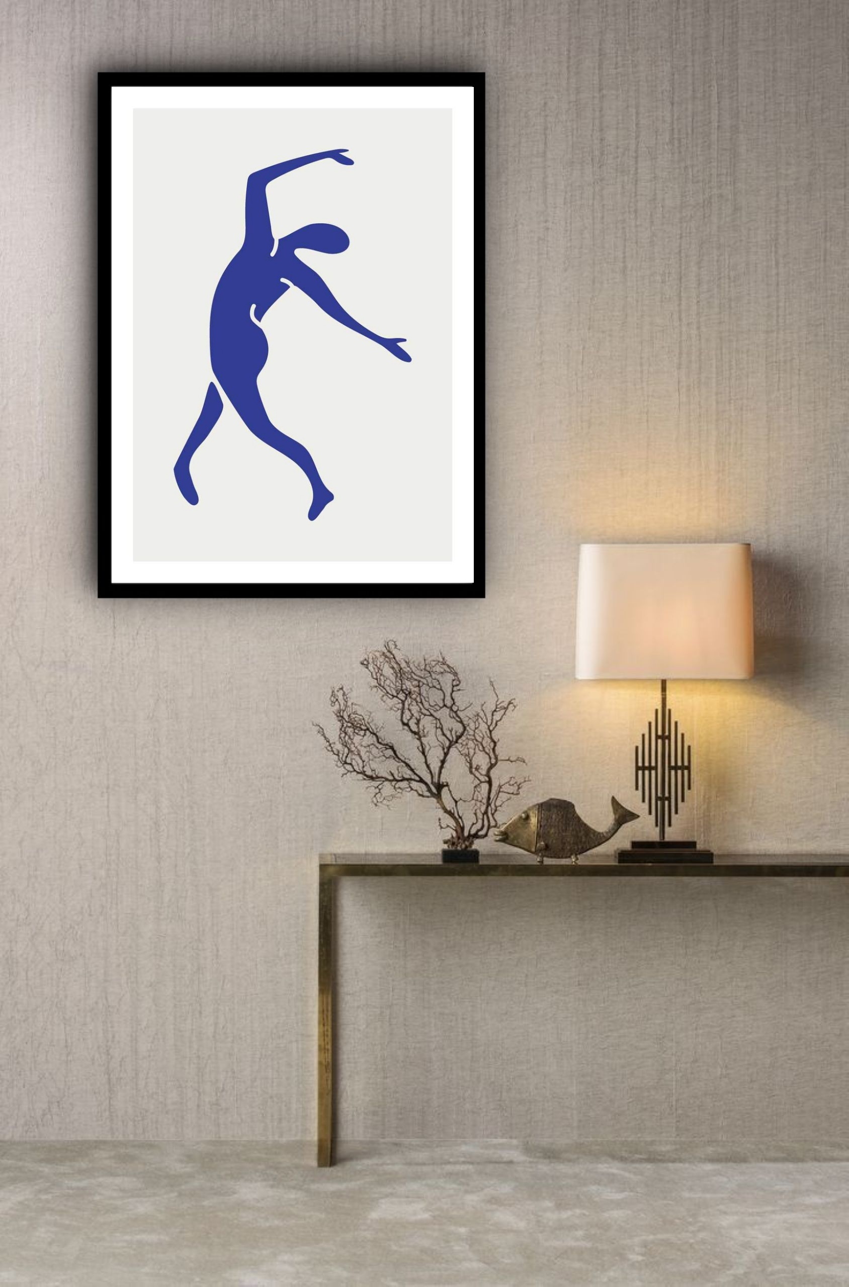 Quadro Decorativo Matisse Blue Nudes Dance - 70x50 cm