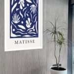 Quadro Decorativo Matisse Coral Azul - 70x50 cm