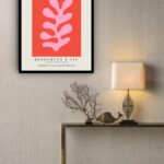 Quadro Decorativo Matisse Coral Floral - 70x50 cm