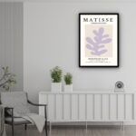 Quadro Decorativo Matisse Coral Lilás - 70x50 cm