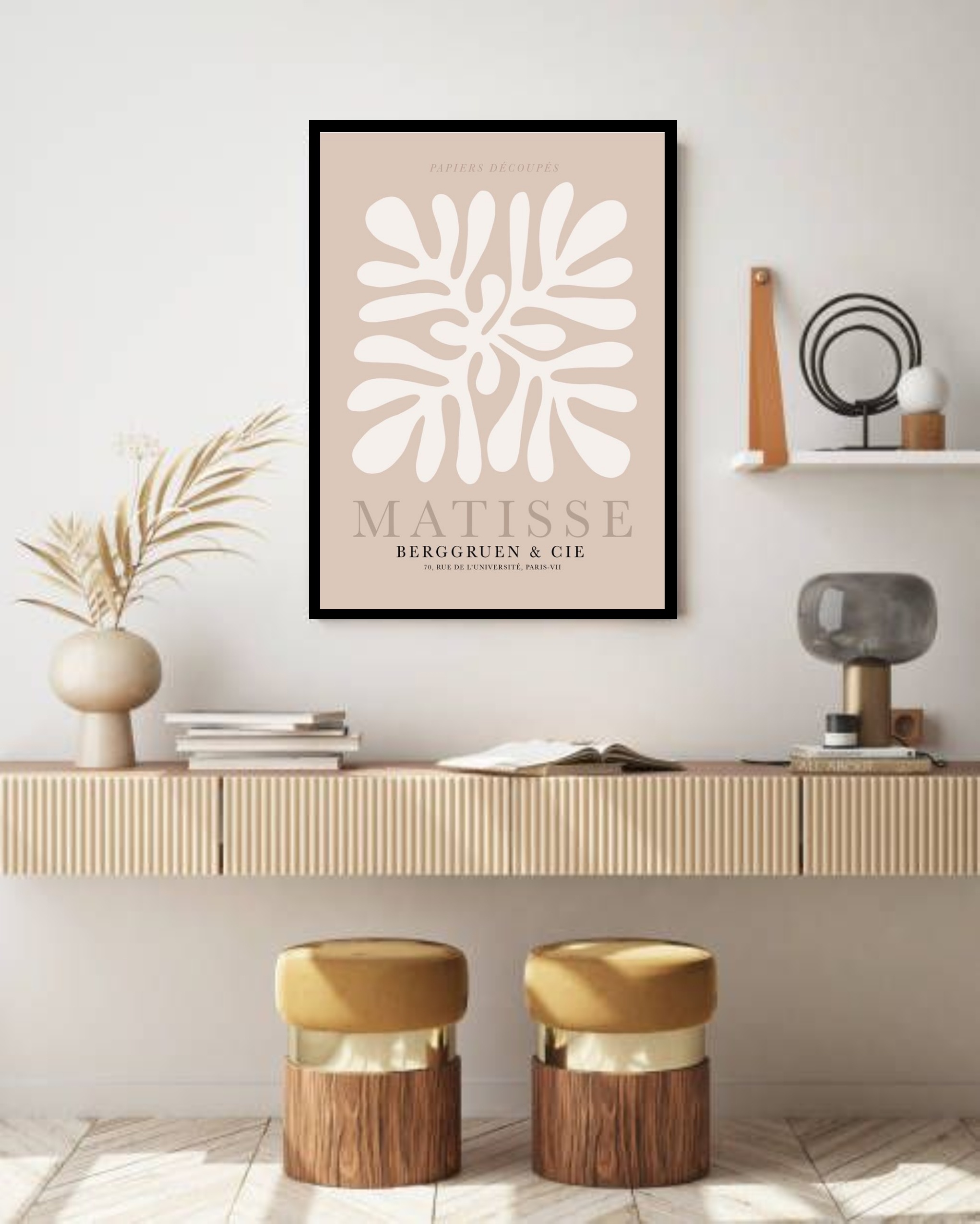 Quadro Decorativo Matisse Coral Terra - 70x50 cm