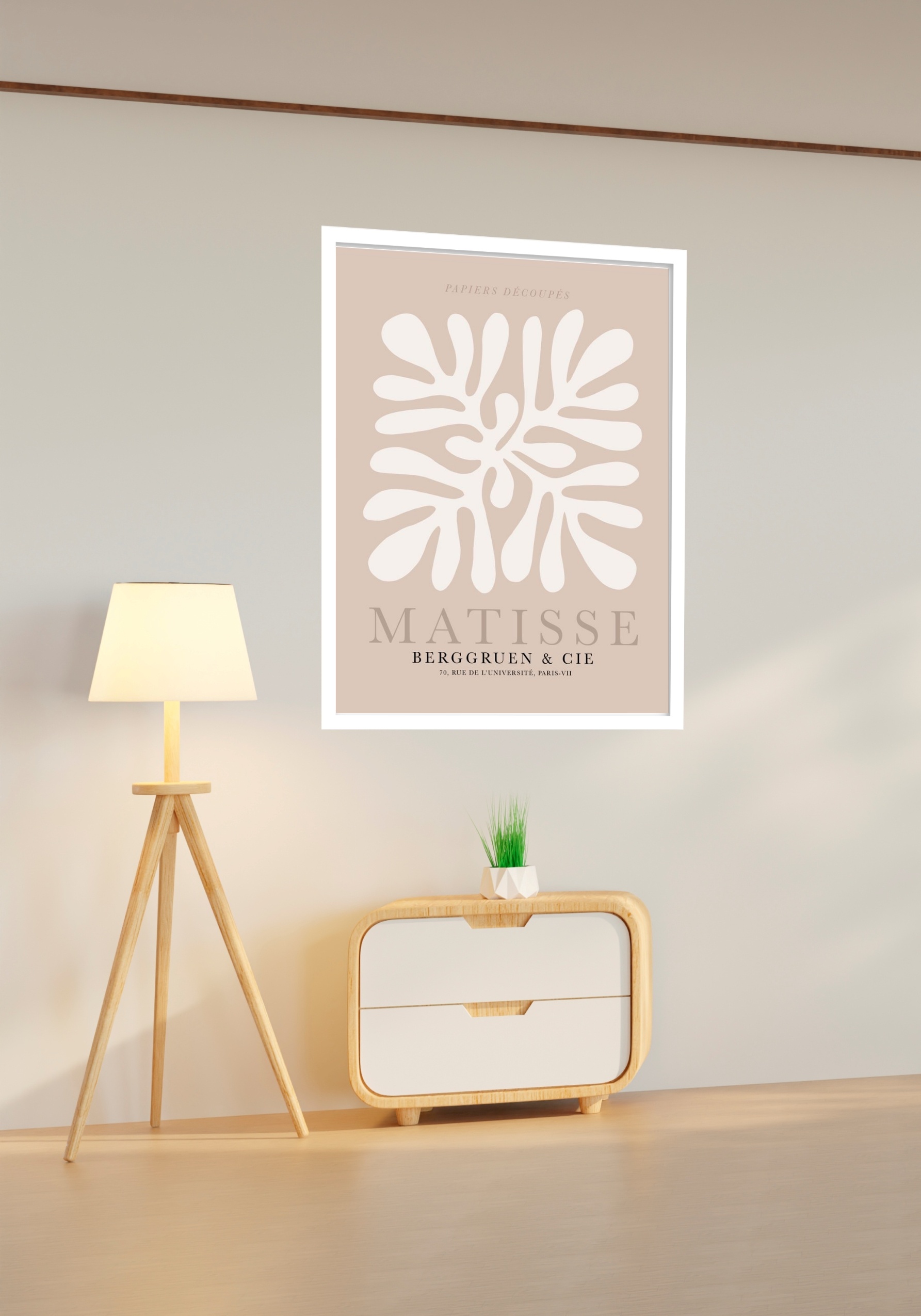 Quadro Decorativo Matisse Coral Terra - 70x50 cm