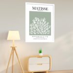 Quadro Decorativo Matisse Coral Verde - 70x50 cm