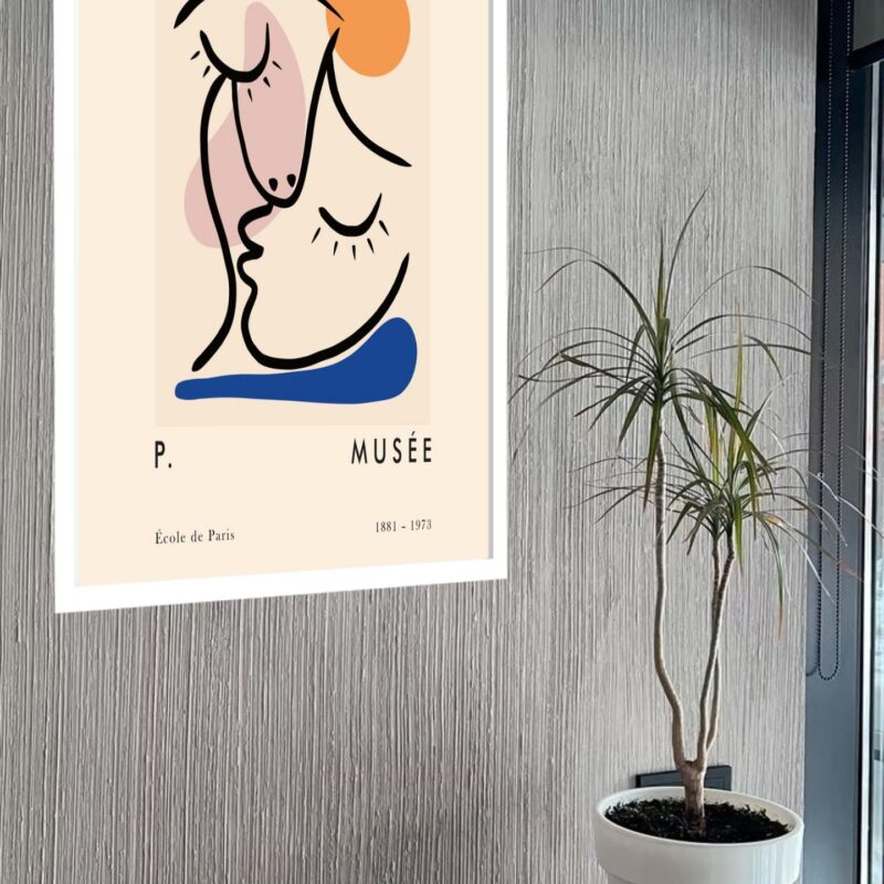 Quadro Decorativo Matisse Cubism de Cristal - 70x50 cm