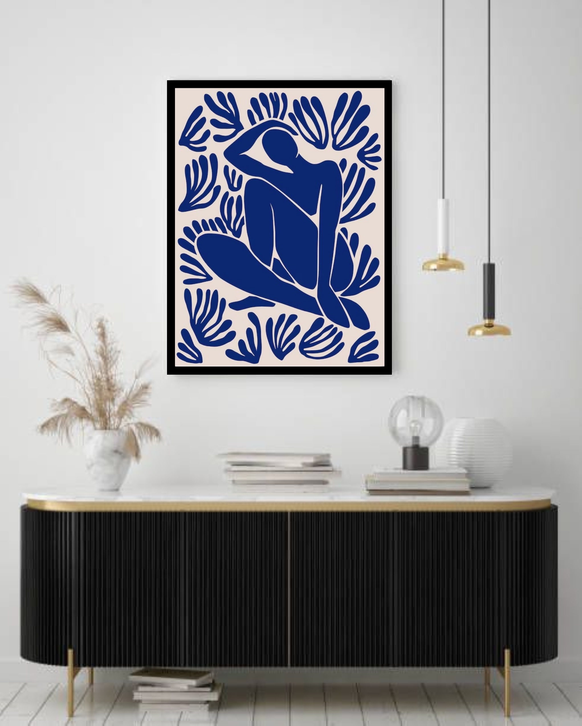 Quadro Decorativo Matisse Expressão Corpo Humano - 70x50 cm