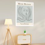Quadro Decorativo Matisse Face Mulher - 70x50 cm