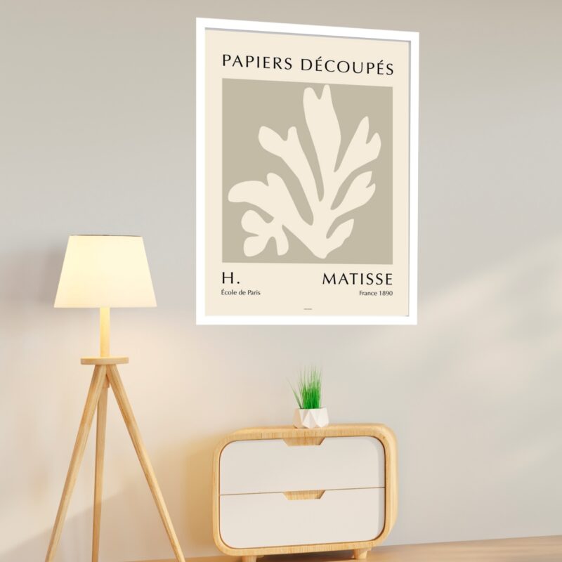 Quadro Decorativo Matisse Folha Terra - 70x50 cm