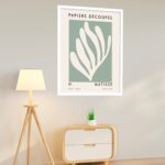 Quadro Decorativo Matisse Folha Verde - 70x50 cm