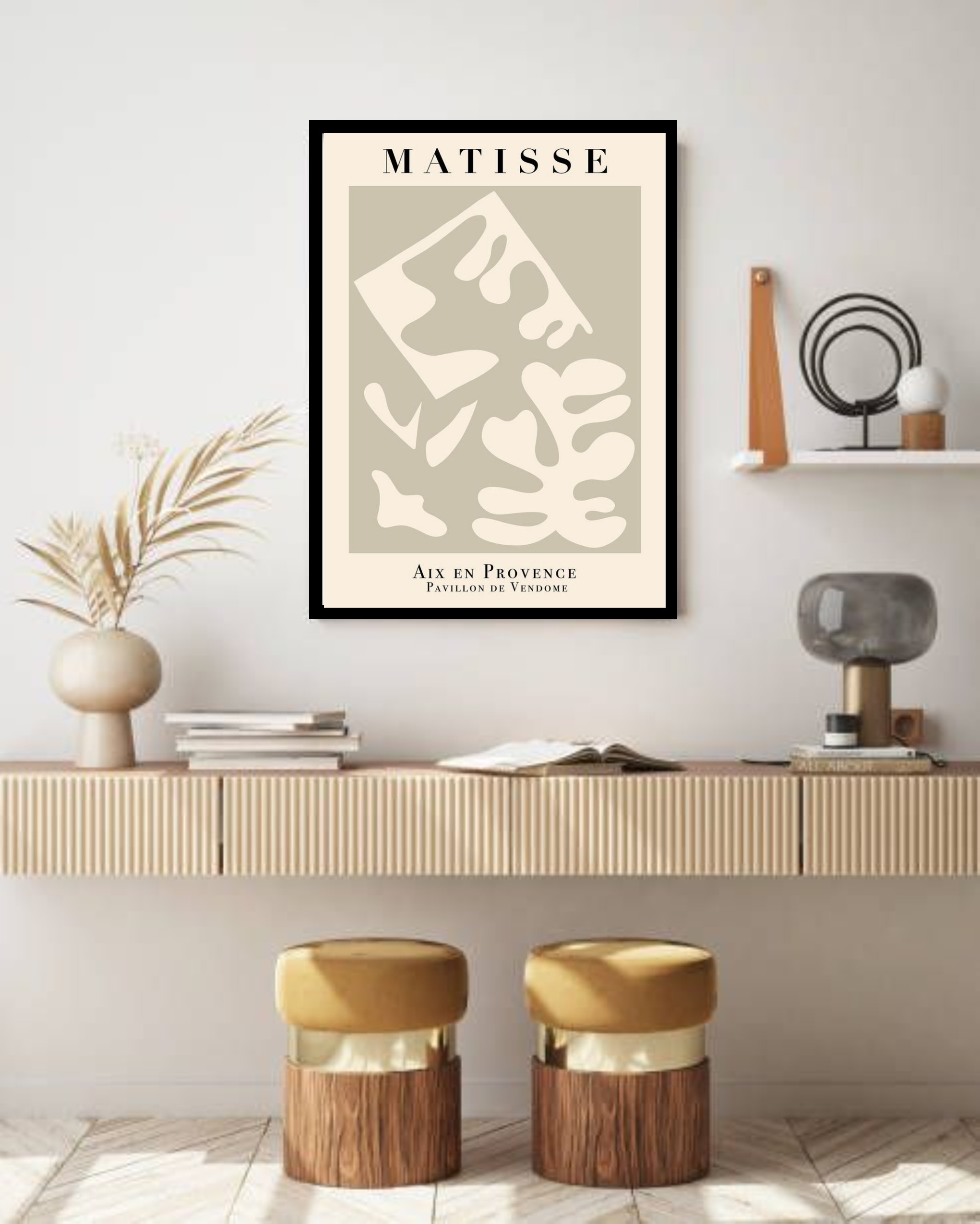 Quadro Decorativo Matisse Formas Terra - 70x50 cm