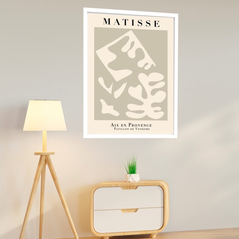 Quadro Decorativo Matisse Formas Terra - 70x50 cm