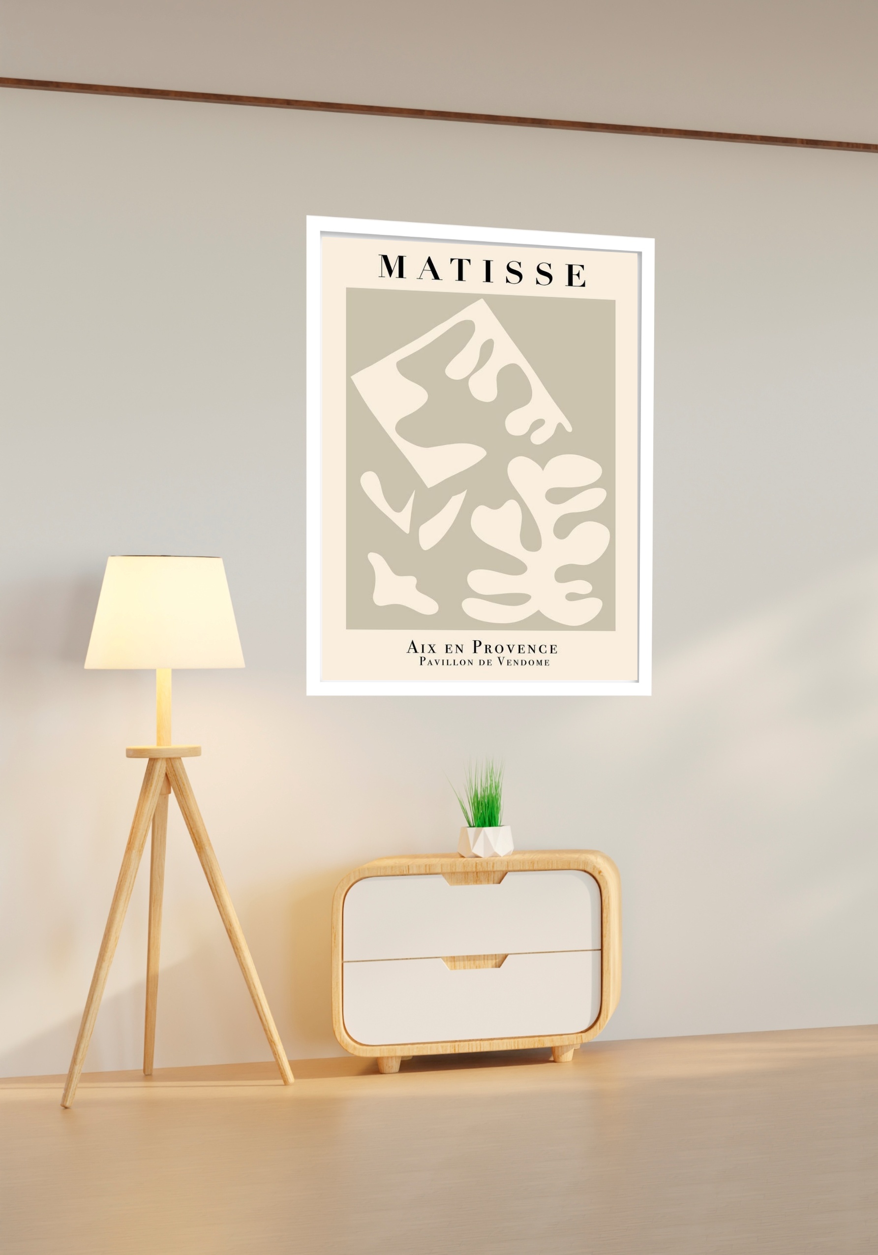 Quadro Decorativo Matisse Formas Terra - 70x50 cm