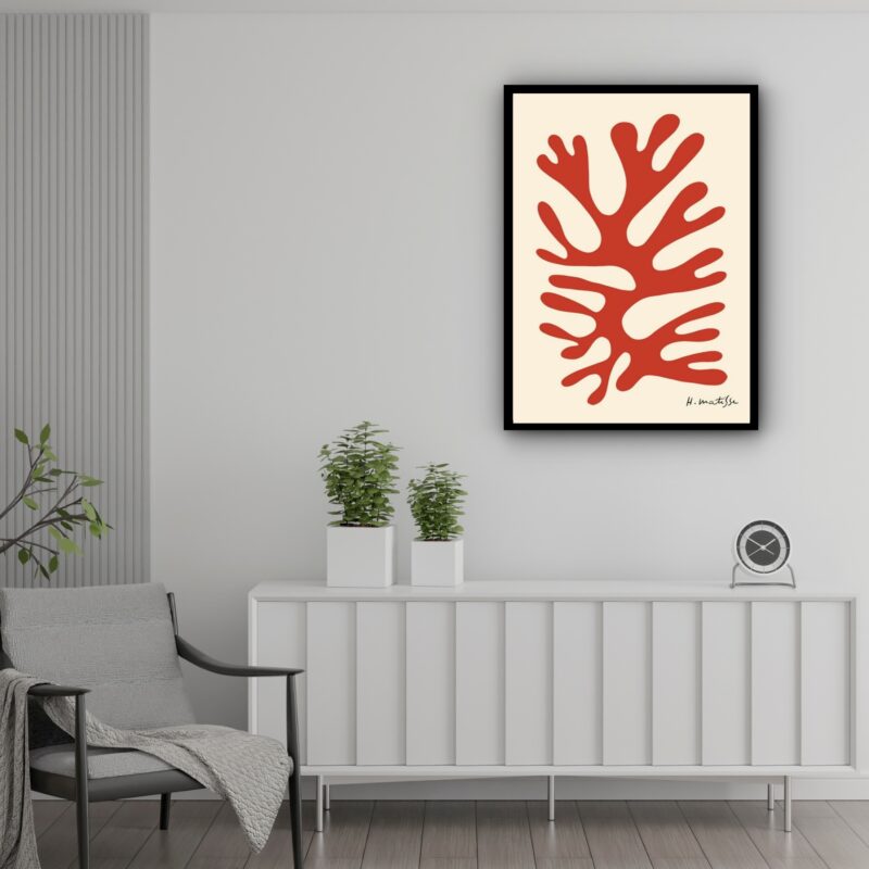 Quadro Decorativo Matisse La Nature Neutral - 70x50 cm