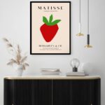 Quadro Decorativo Matisse Morango - 70x50 cm