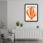 Quadro Decorativo Matisse Papiers Découpés Orange - 70x50cm