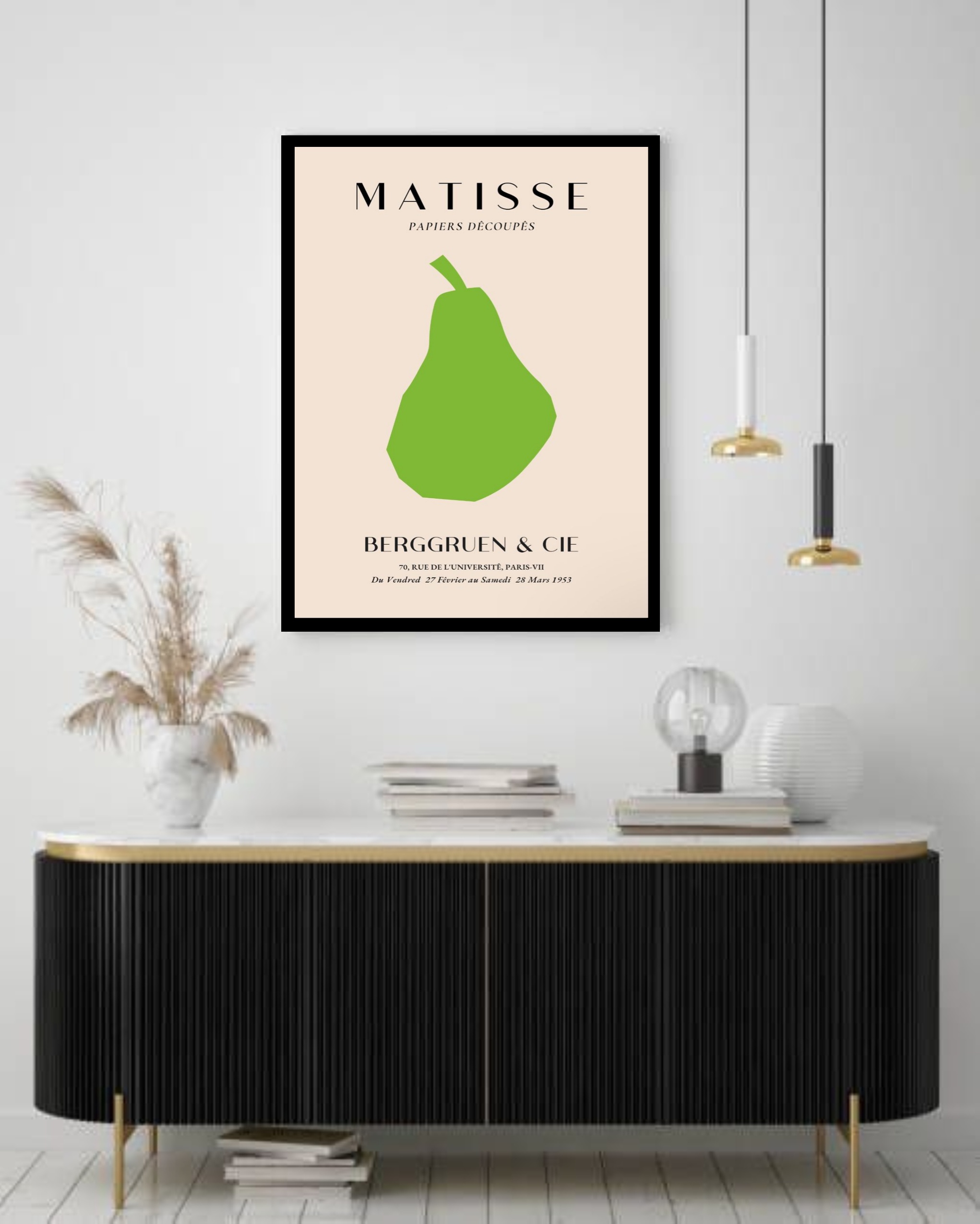 Quadro Decorativo Matisse Pera - 70x50 cm