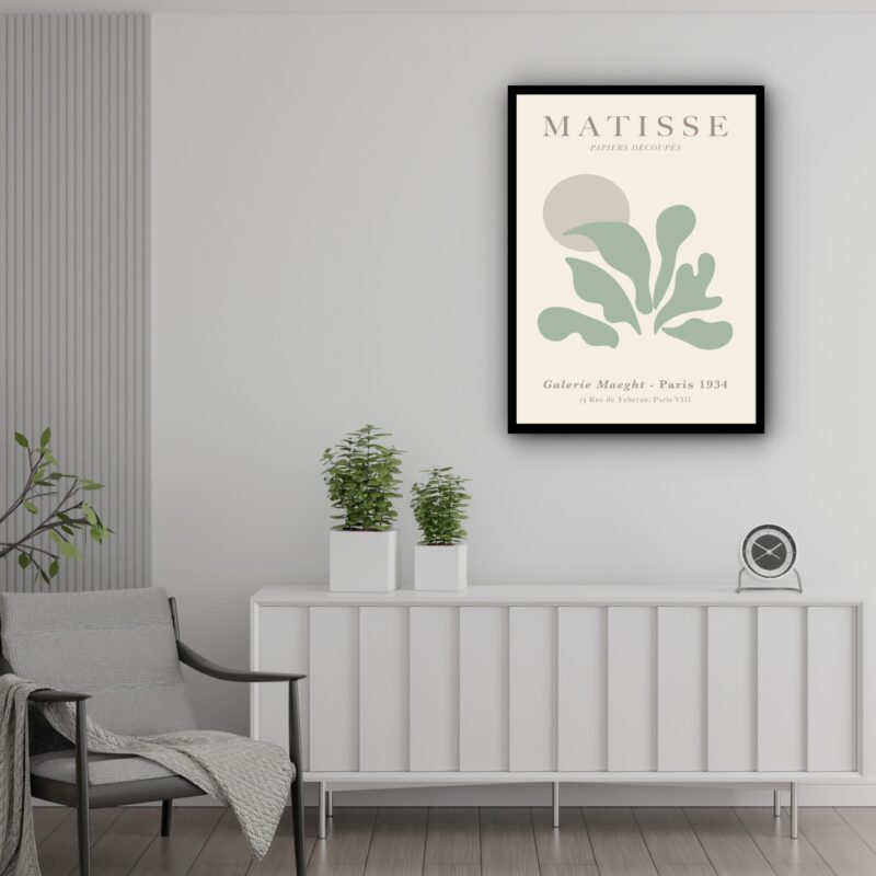 Quadro Decorativo Matisse Sage Green - 70x50 cm