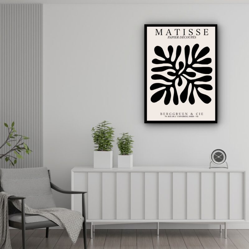 Quadro Decorativo Matisse The Cut-Outs Black - 70x50 cm