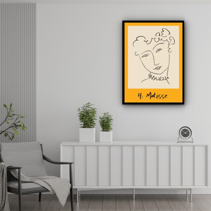 Quadro Decorativo Matisse Young Woman - 70x50 cm