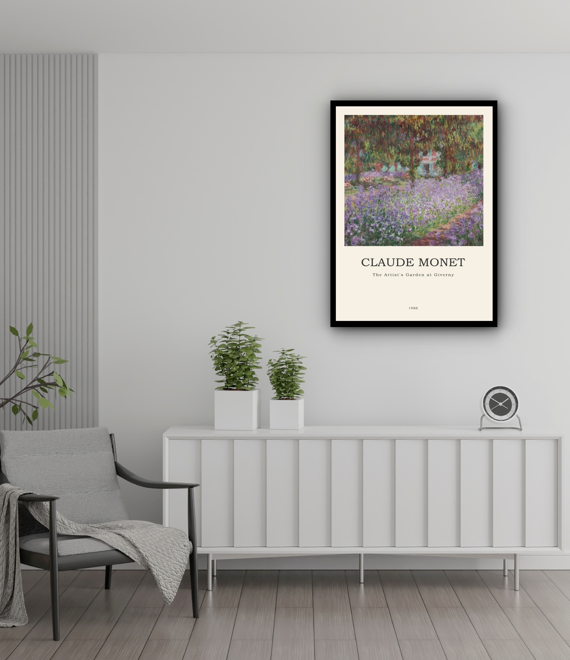 Quadro Decorativo Monet Garden at Giverny - 70x50 cm