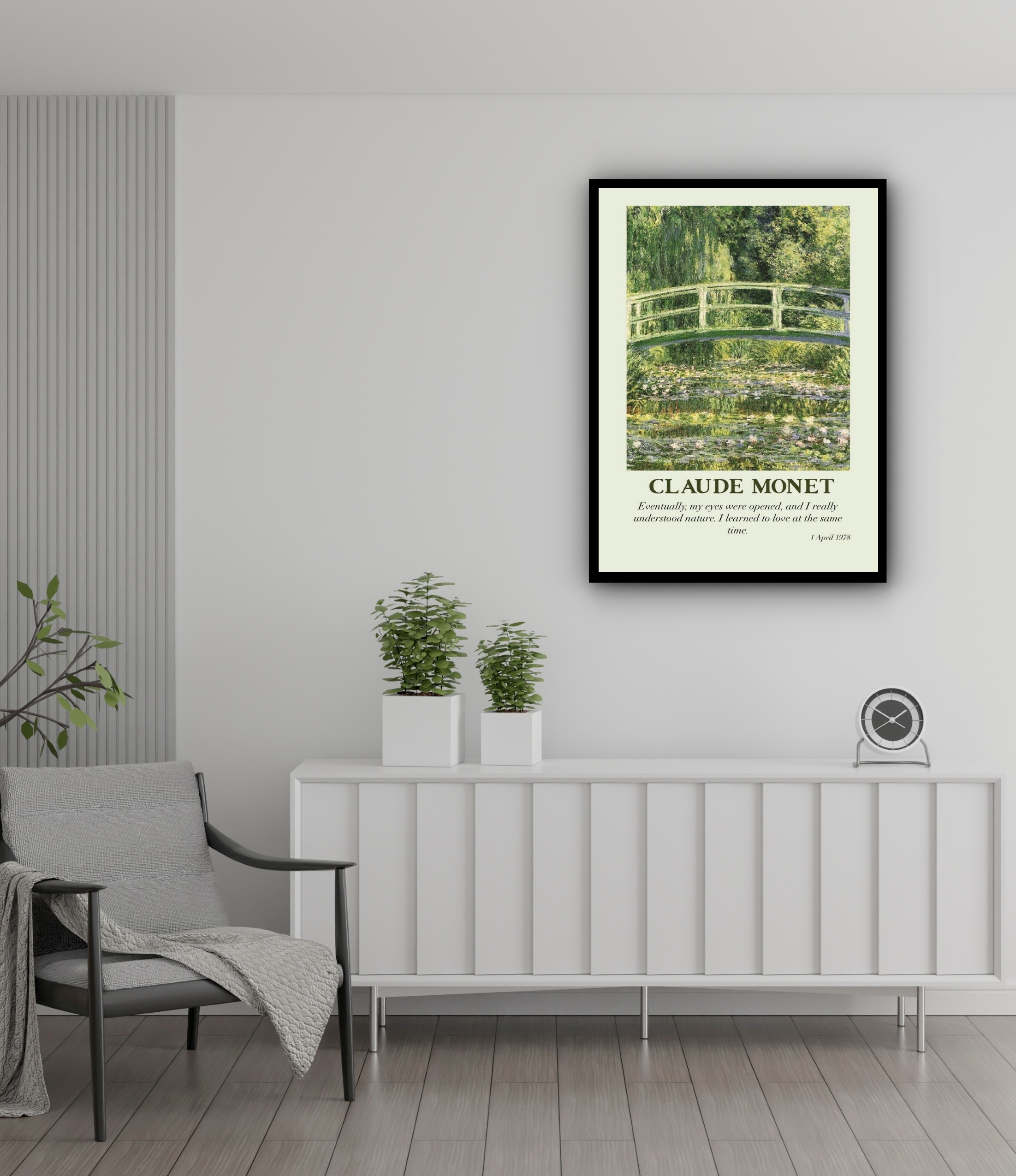 Quadro Decorativo Monet Japonese Bridge - 70x50 cm