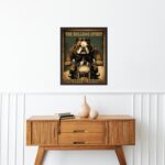 Quadro Decorativo Motociclista Bulldog
