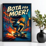 Quadro Decorativo Mulher Skatista - Bota Pra Moer