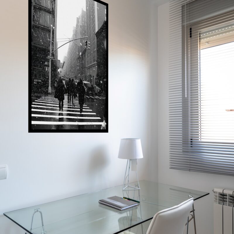 Quadro Decorativo New York Pedestres - 70x50 cm