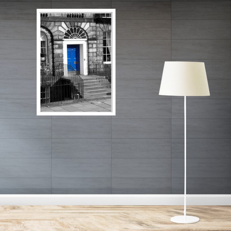Quadro Decorativo New York Porta Azul - 70x50 cm