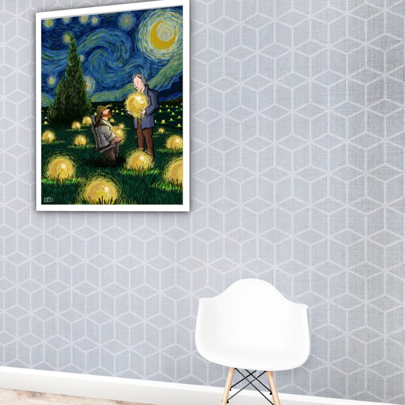 Quadro Decorativo Nodes Van Gogh - 70x50 cm