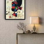 Quadro Decorativo Obra Miró Abstrato - 70x50 cm