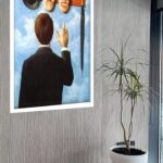 Quadro Decorativo Obra René Magritte Faces - 70x50 cm