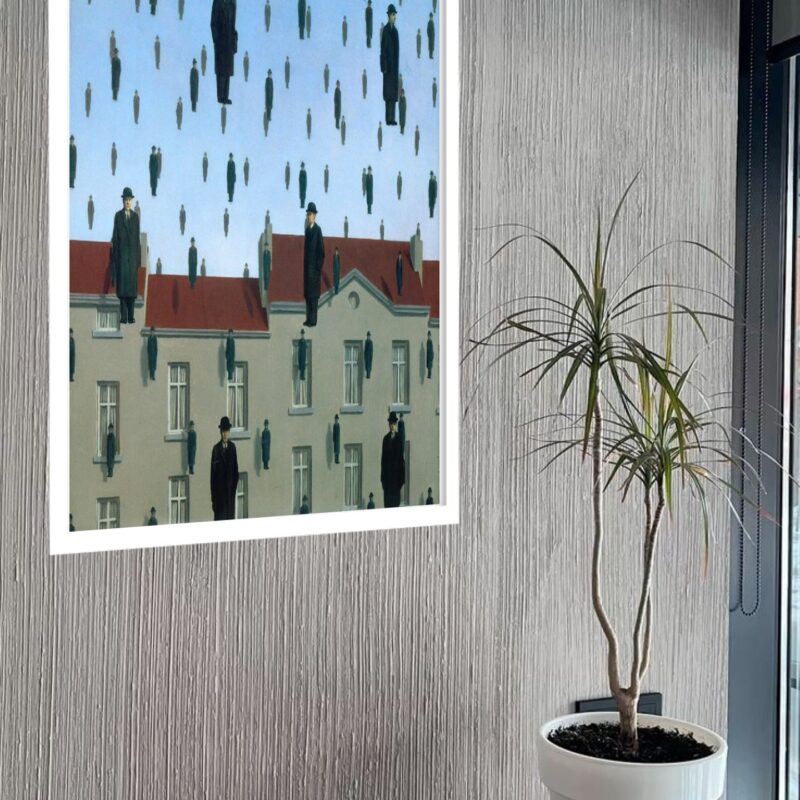 Quadro Decorativo René Magritte Golconda 1953 - 70x50 cm