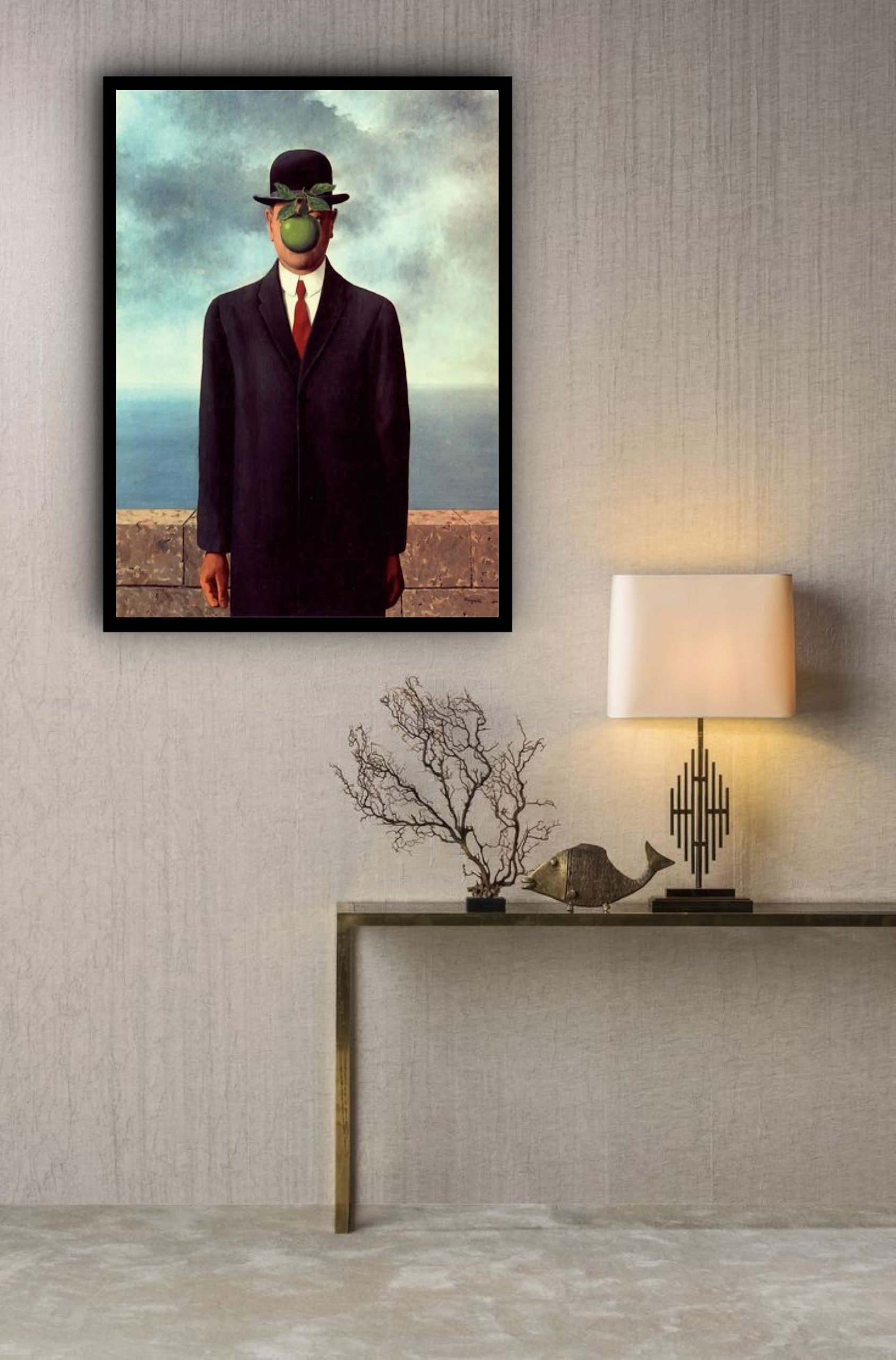 Quadro Decorativo René Magritte Surrealismo - 70x50 cm