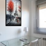 Quadro Decorativo Paris Estilo Pintura - 70x50 cm