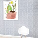 Quadro Decorativo Paródia Obra Tarsila - 70x50 cm