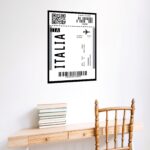 Quadro Decorativo Passagem Para Itália - 70x50 cm