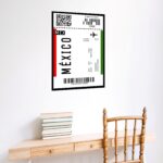 Quadro Decorativo Passagem Para México - 70x50 cm