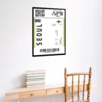 Quadro Decorativo Passagem Para Seoul - 70x50 cm