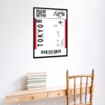 Quadro Decorativo Passagem Para Tokyo - 70x50 cm