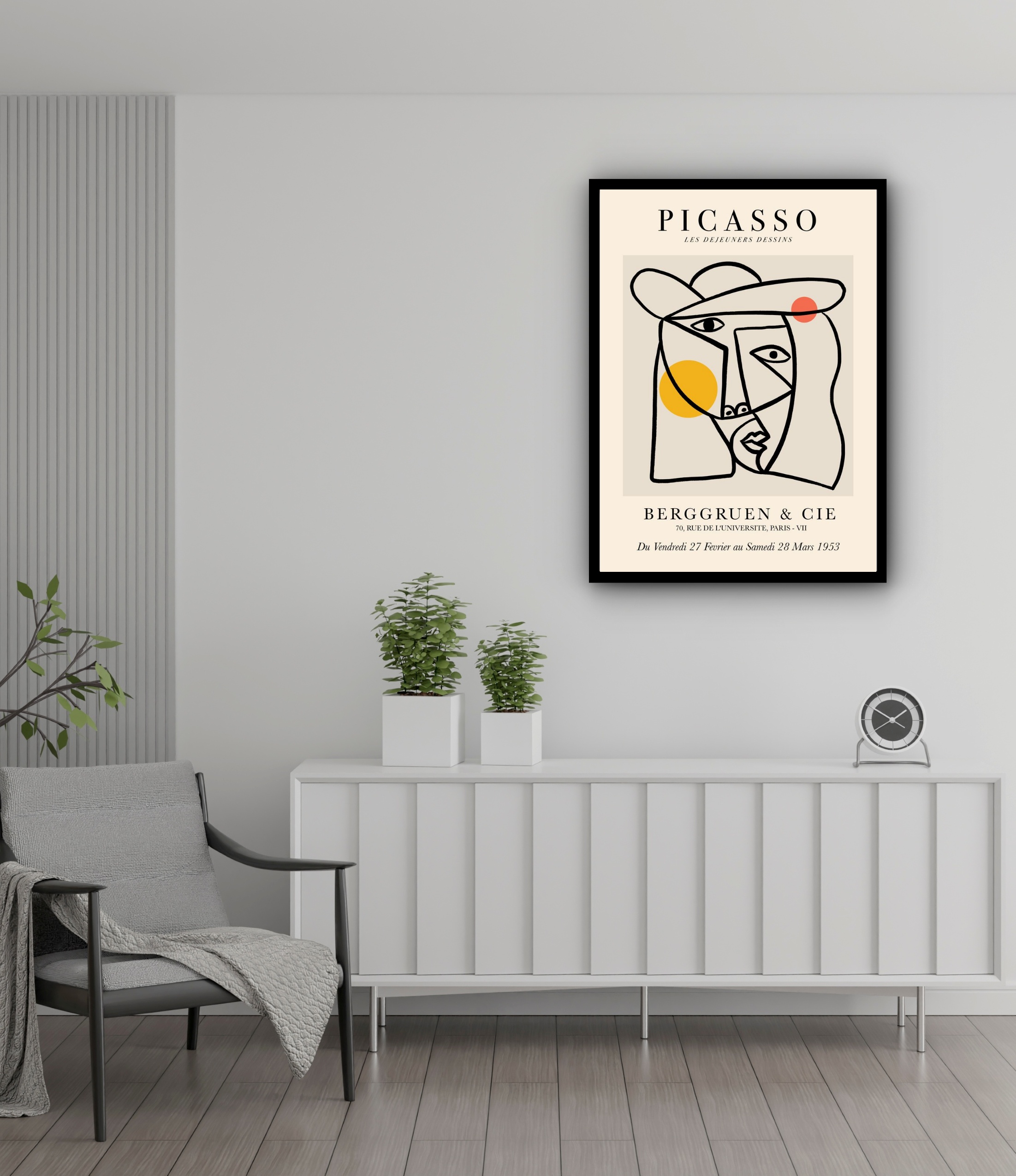 Quadro Decorativo Picasso Berggruen & Cie - 70x50 cm