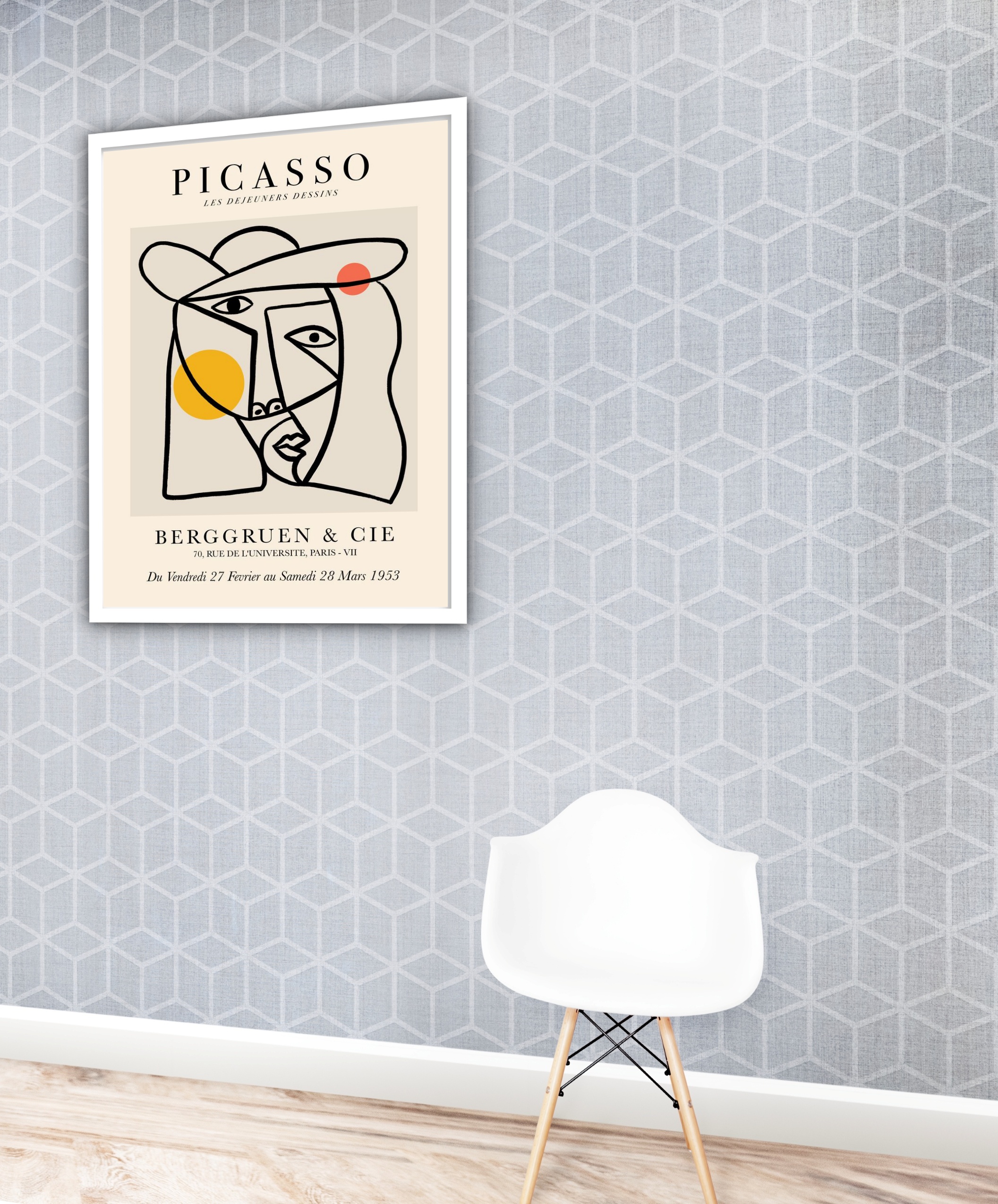 Quadro Decorativo Picasso Berggruen & Cie - 70x50 cm