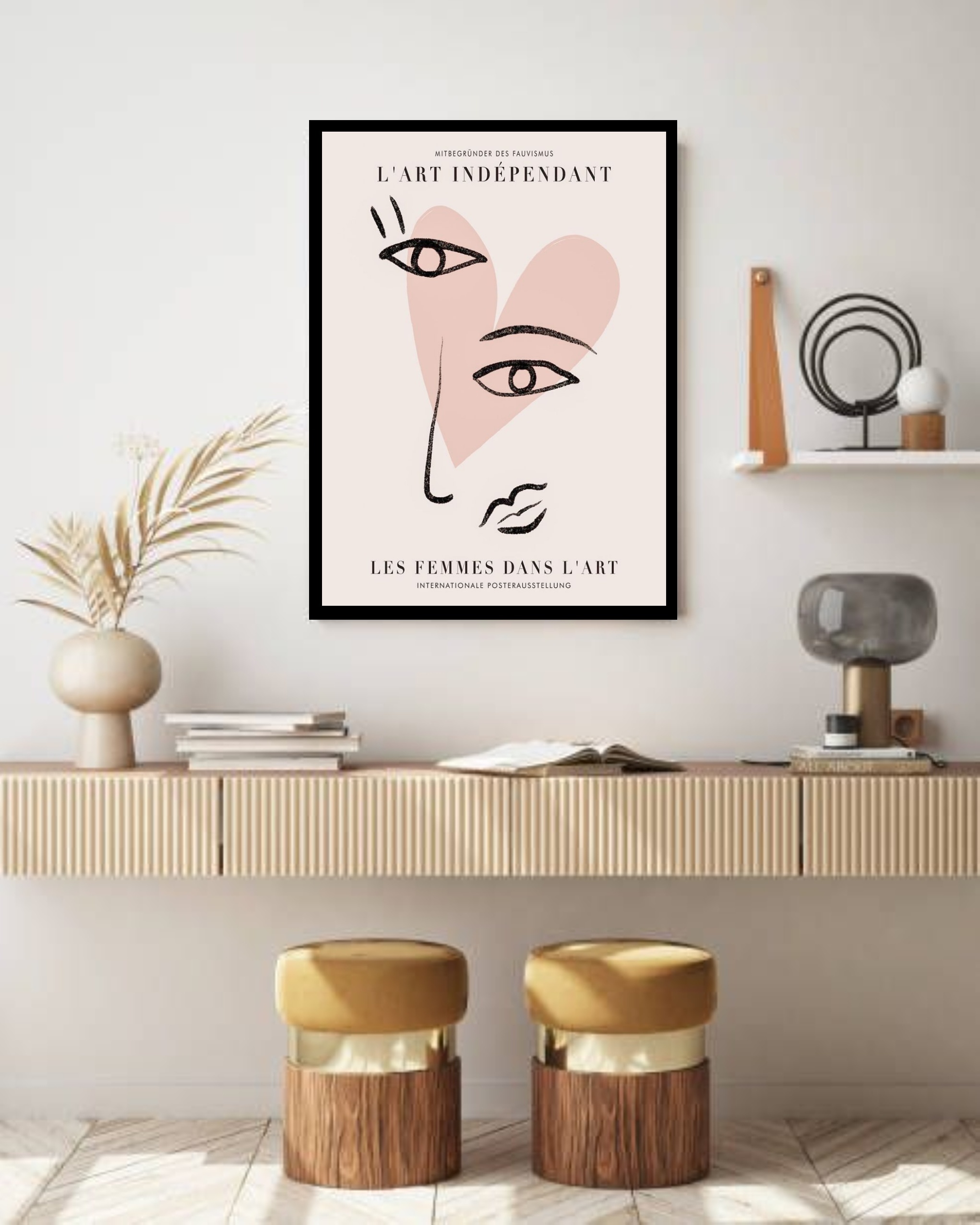 Quadro Decorativo Picasso Face Love - 70x50 cm