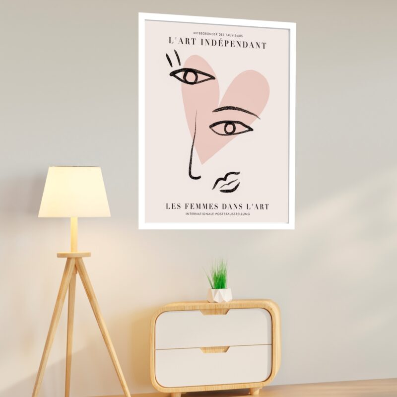 Quadro Decorativo Picasso Face Love - 70x50 cm