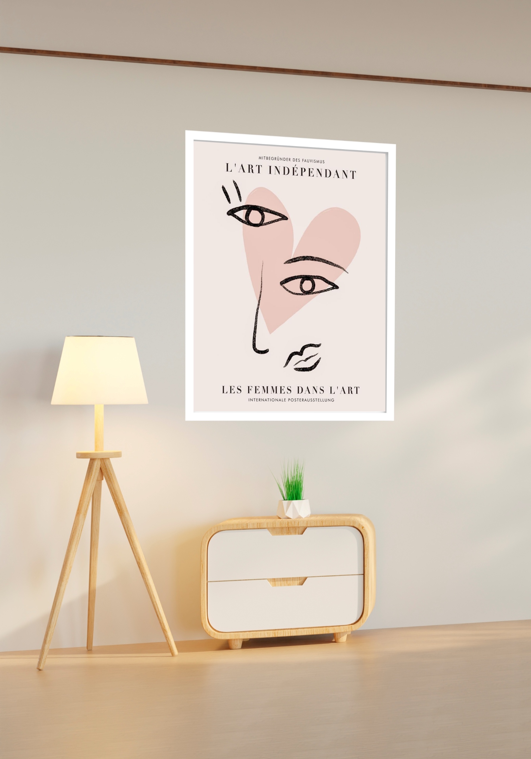 Quadro Decorativo Picasso Face Love - 70x50 cm