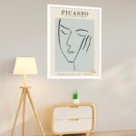 Quadro Decorativo Picasso Face Mulher - 70x50 cm